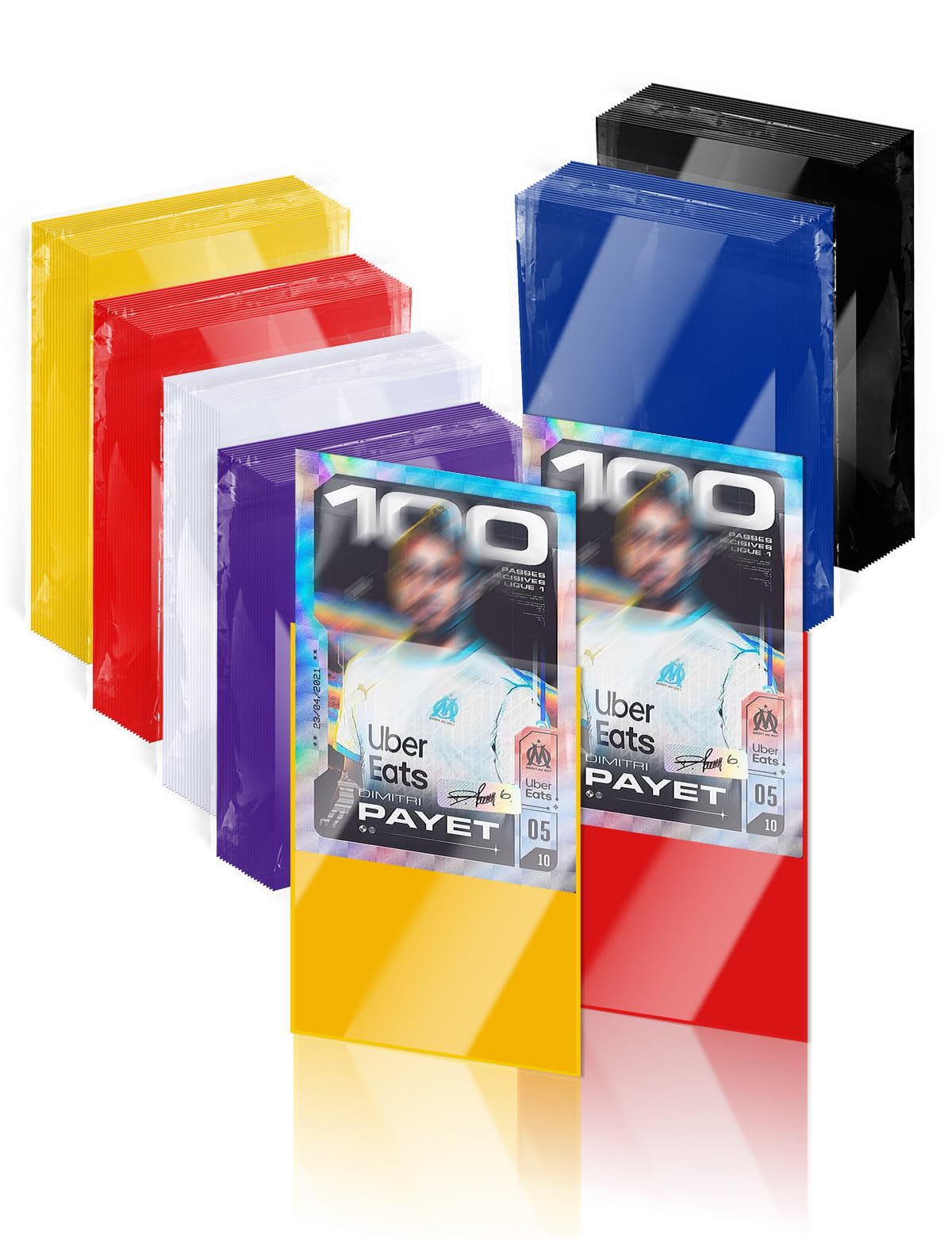 600 Pack Matte Card Sleeves for MTG TCG & Sports Cards, 66mm x 91mm Standard Size Trading Card Protectors Durable, Non-Slip