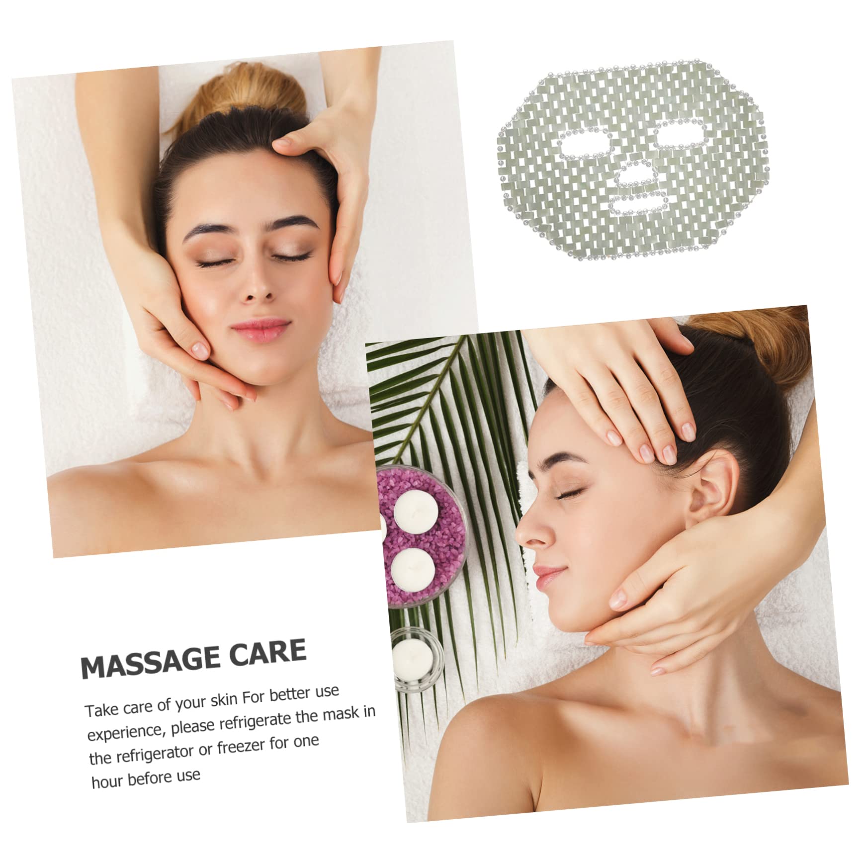 Gatuida Natürliche Reinigung Kühlender mit Wirkung Gesichtsmaske Jade Hautpflege und Ergonomischem Design Entspannende Intensiven vor für Hause