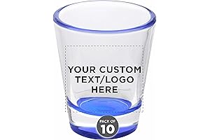 Personalized 1.75 oz. Wedding Shot Glasses (Set of 10)