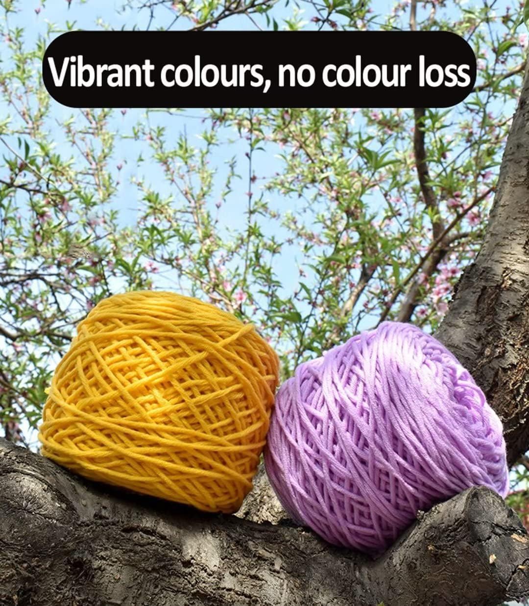Häkelgarn für getuftete Teppiche, 100 m, 8-lagiges Polyester-Mischgarn, 100 g grobes Strickgarn zum Sticken, verschiedene Farben, ideal für Bastelprojekte