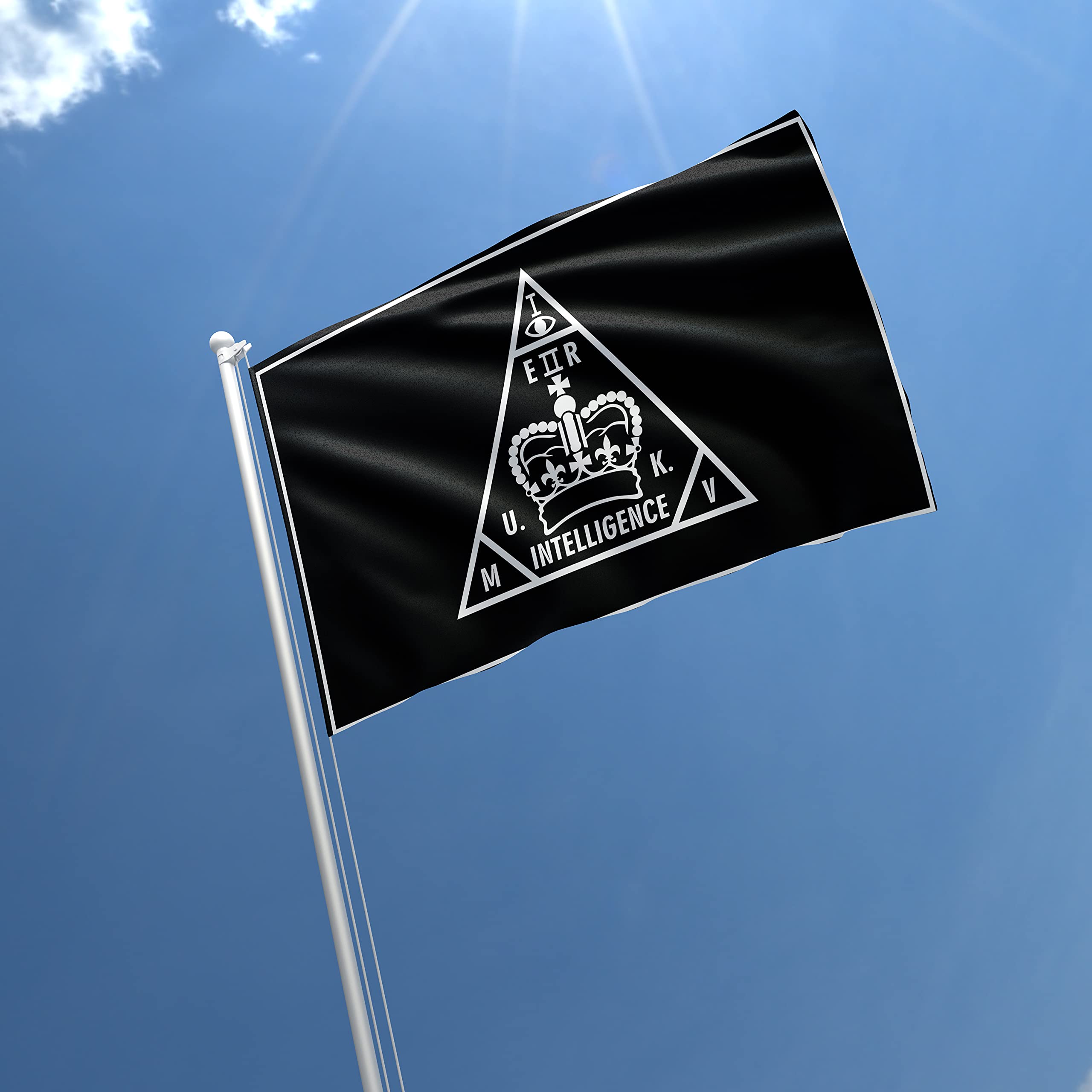 Apedes - Bandera de seguridad MI5 (3 x 5 pies)