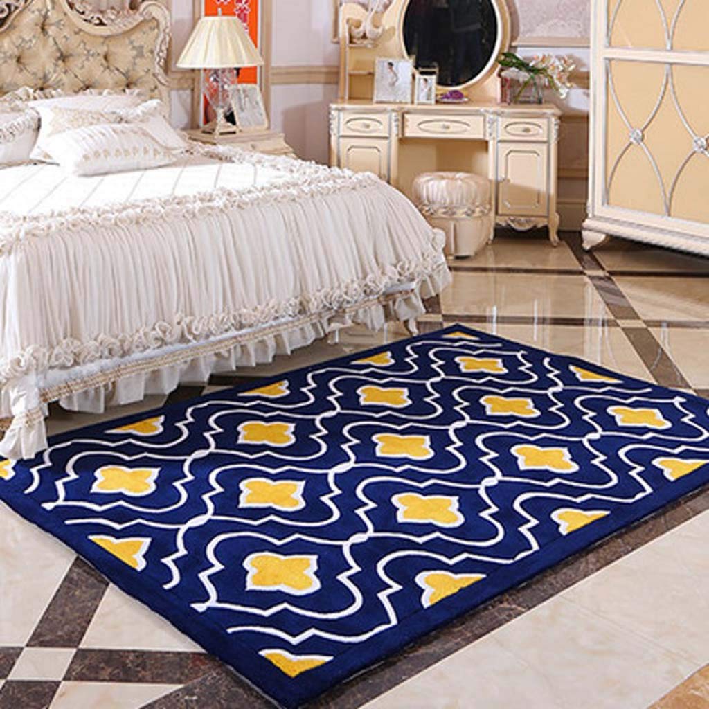 Tapis acrylique fait main 140x200cm au design minimaliste moderne pour salon
