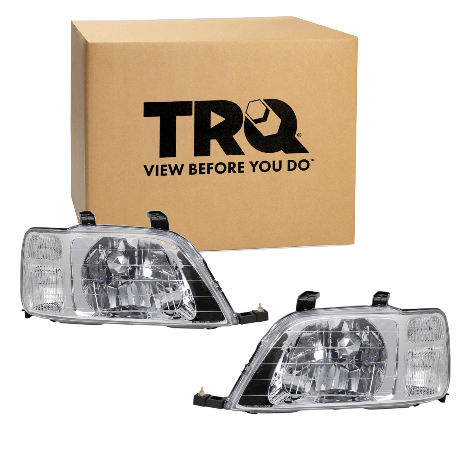 TRQ Headlight Assembly Set Driver & Passenger Side FO2502153 FO2503153 Compatible with 97-07 Ford — view 72