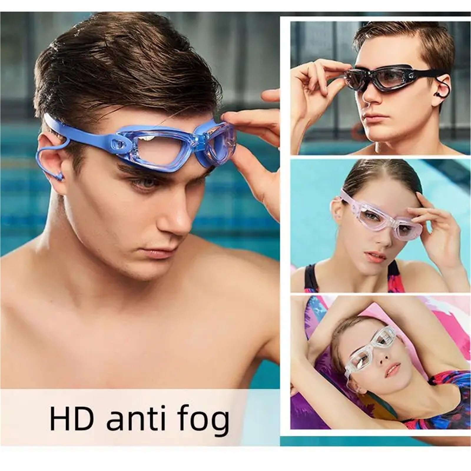 Occhialini Nuoto Uomo Oculari subacquei ad alte prestazioni for il nuoto - Occhiali di sicurezza unisex for sport acquatici e tempo libero