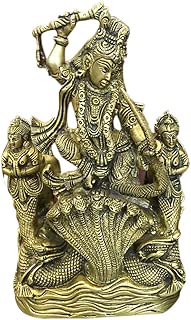 Mogul Interior Krishna Dancing On Serpent Kaliya Handcrafted Artisan Yoga Spiritual Eclectic Gift idea