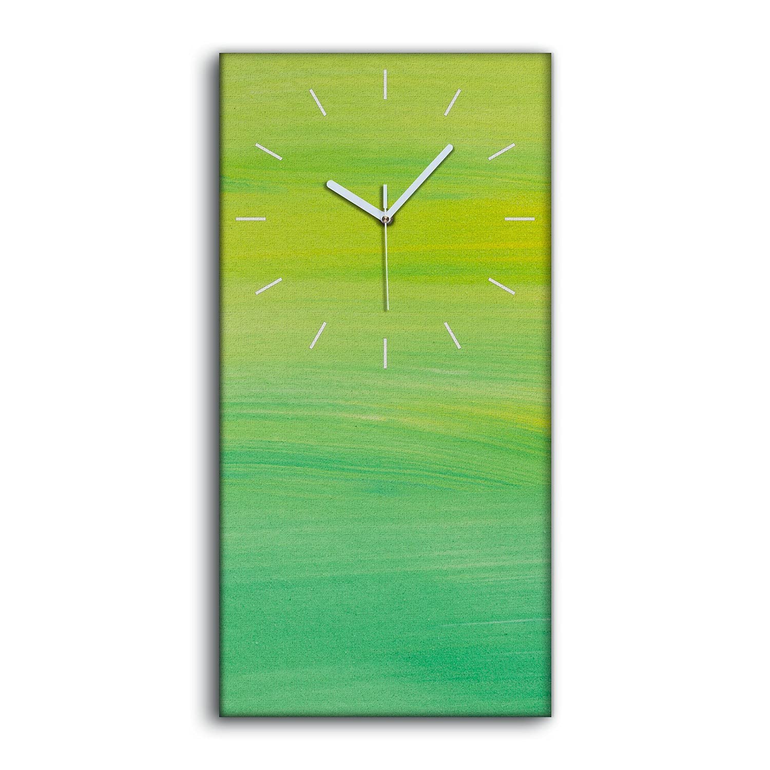Horloge sur toile art mural salon décoration aquarelle