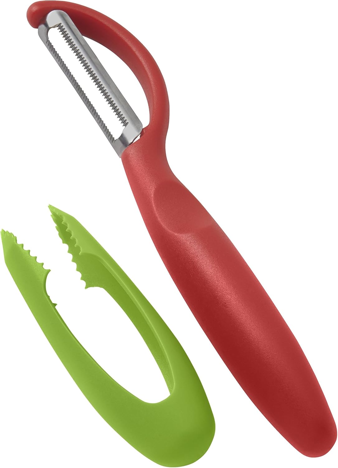 Kuhn Rikon Serrated Piranha “Swivel” Peeler 7.25” Green: Home & Kitchen