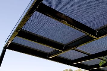 Shatex 90% Plant Shade Cloth 6' x 8' Shade Fabric Sun Shade Cloth with Grommets for Pergola Cover Canopy, Black, 12 Bungee Balls