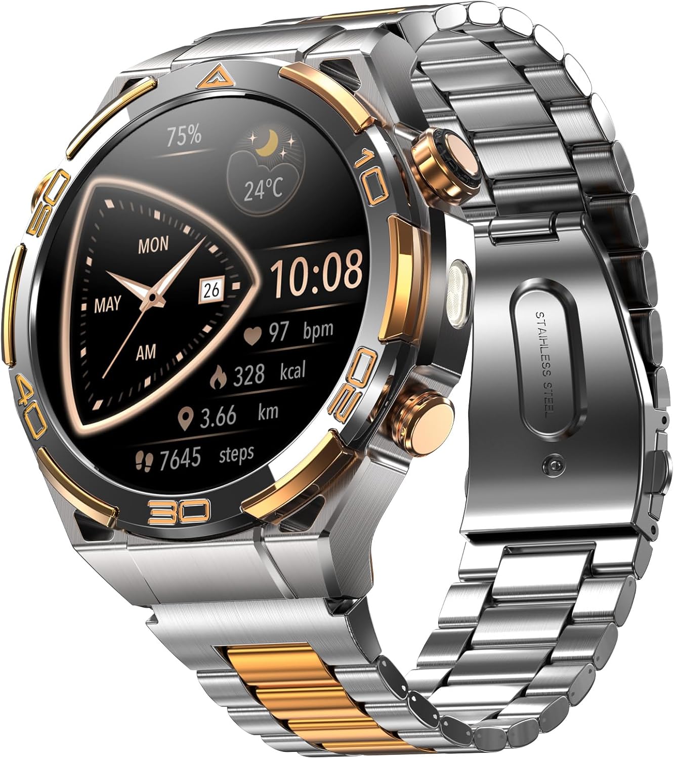 Blackview Smartwatch -GPS, AI, Linterna, Brújula, AMOLED 1.43″ Reloj Inte…