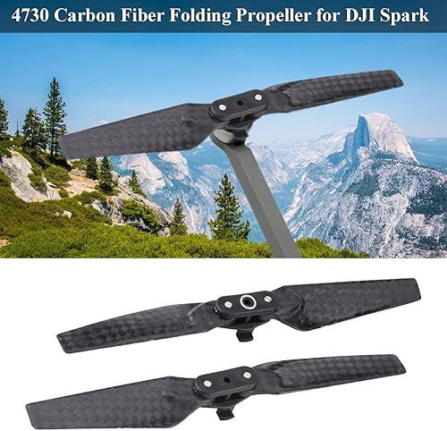 Miniatura 4 de oceanside 2 pares de hélices plegables de fibra de carbono para drone Quadcopter, para DJI Spark