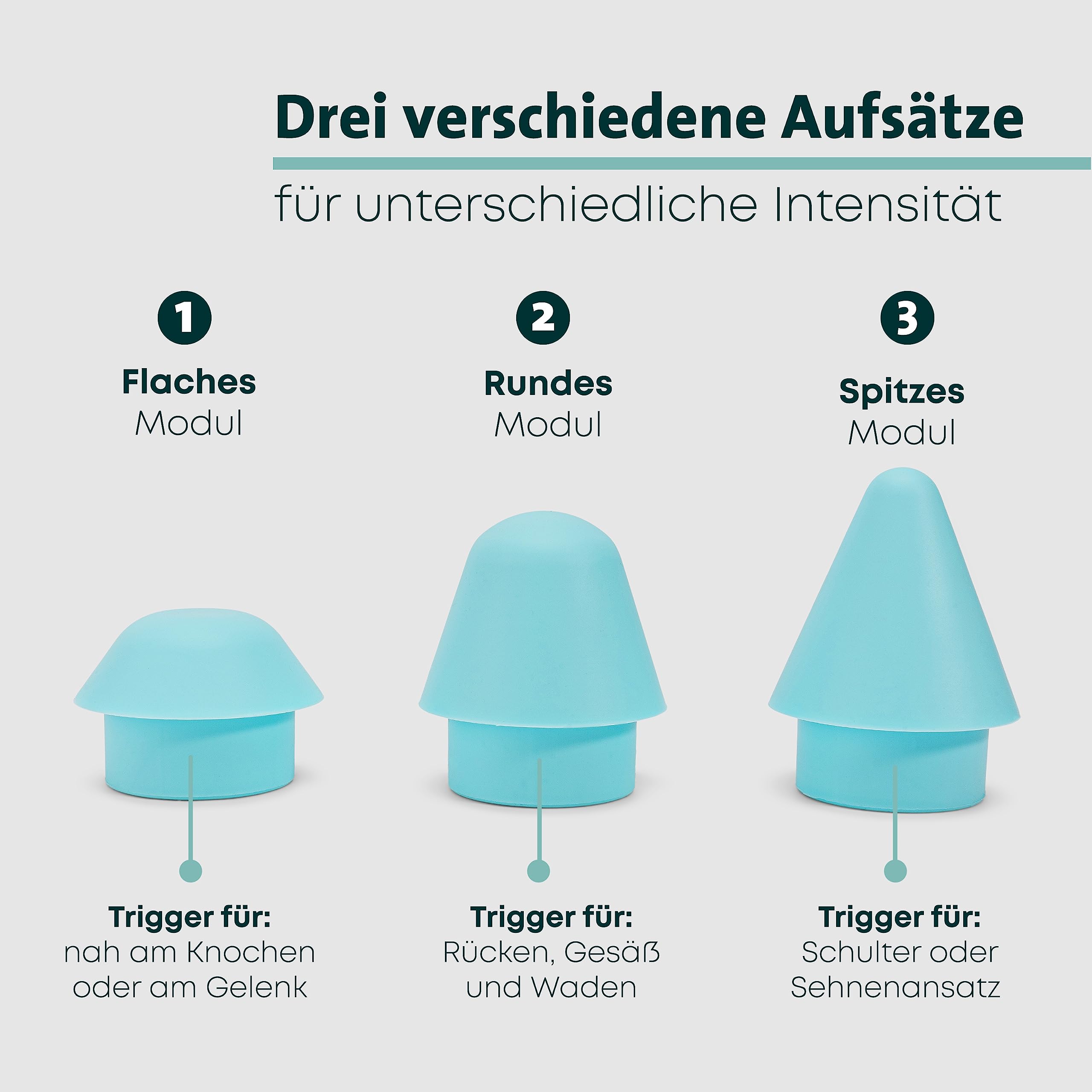 Quick Trigger - Triggerpunkt Drücker bei Verspannungen, Muskelschmerzen, Massagegerät, Trigger Tool zur Selbstmassage