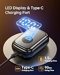 Electric Foil Shaver For Men: Portable electric razor men for Beard/Face - 3 Floating Blade USB-C Fast Rechargeable - Waterproof Wet Dry for Travel & Home