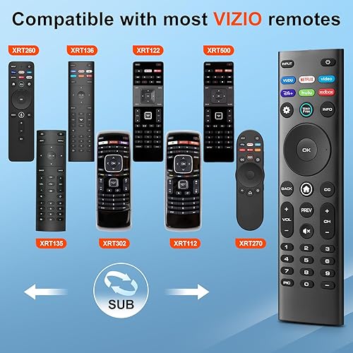 Miniatura 3 de para VIZIO-Smart-TV Remote-Reemplazo, Control Universal XRT140 para VIZIO Todos los televisores inteligentes LED LCD HD 4K UHD HDR para televisores