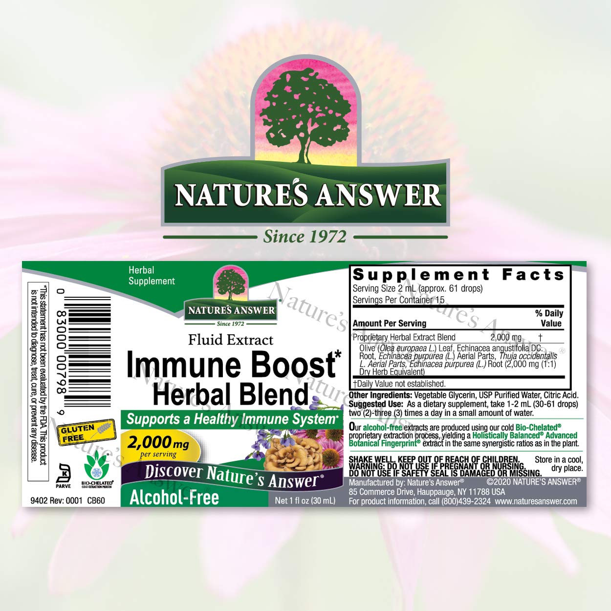 Nature's Answer Alcohol-Free Immune Boost, 1-Fluid Ounce | Natural Immune Support | Gluten-Free | Kosher | Single Count