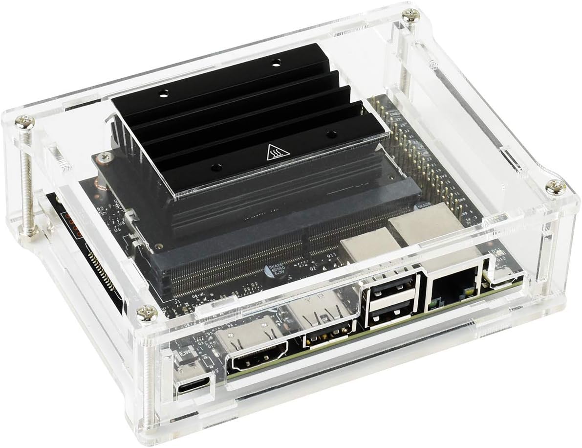 Acrylic Clear Case Enclosure Specialized for Jetson Nano 2GB Developer Kit（Case only