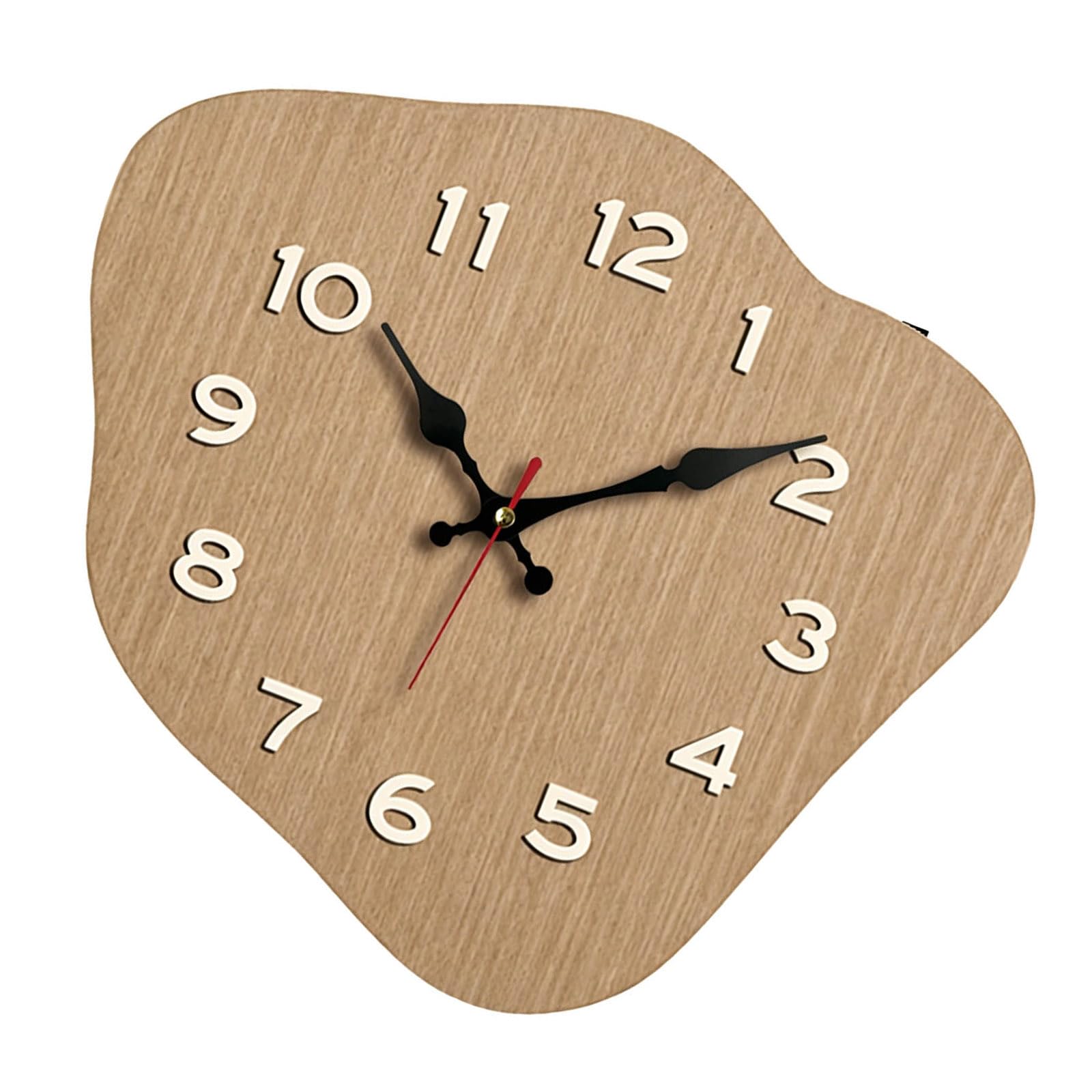 Shntig B Modern Nordic Art Clock Irregular Shape Quiet Movement Quartzs Noiseless Wall Clock Easy Mounting Accurate Timing For Living Room Attery Operated
