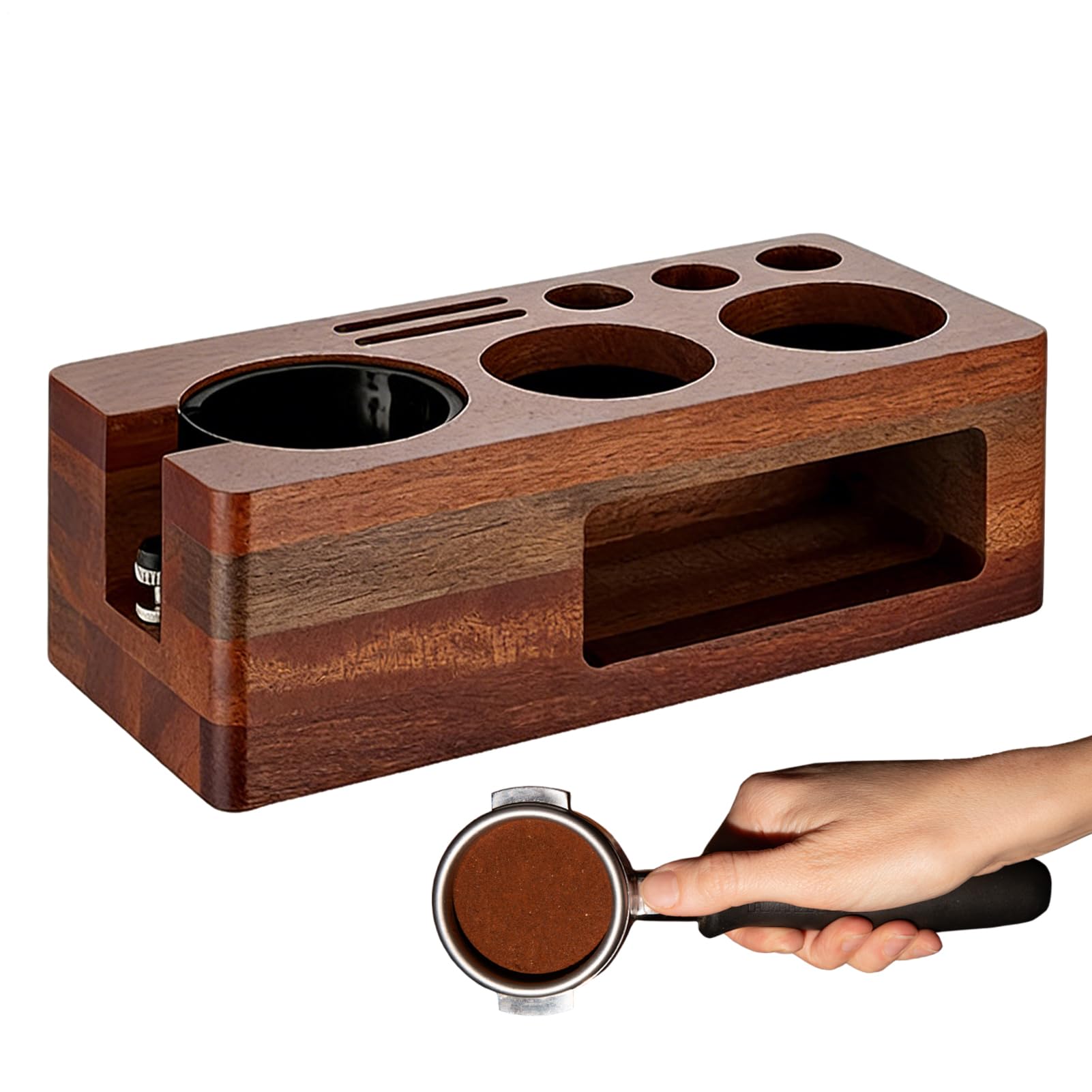 Estación Compactadora para Espresso Organizador Multifuncional De Espresso | Soporte Organizador Para Prensa De Café Para Hogar Cocina Apartamento Residencia