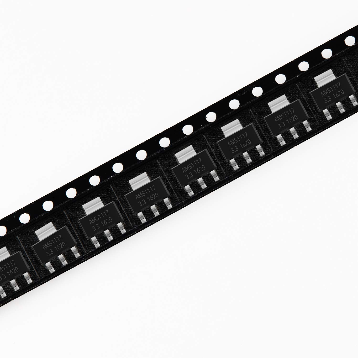 Chanzon AMS 1117 SOT-223 Kit – 70 Stück LDO-Spannungsregler, 7 Werte (1,2–5 V), Sortiert Für Heimwerker Und Elektronikprojekte