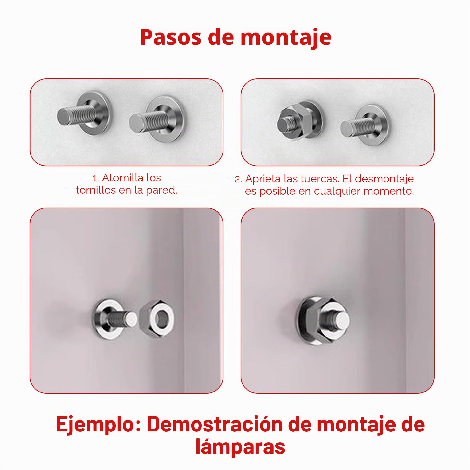 Clavos para pistola de clavos con tuercas: 100 clavos redondos de 7,3 mm para mini pistola de clavos de aire comprimido para techos, paredes, paredes de acero (plata, 100 unidades)