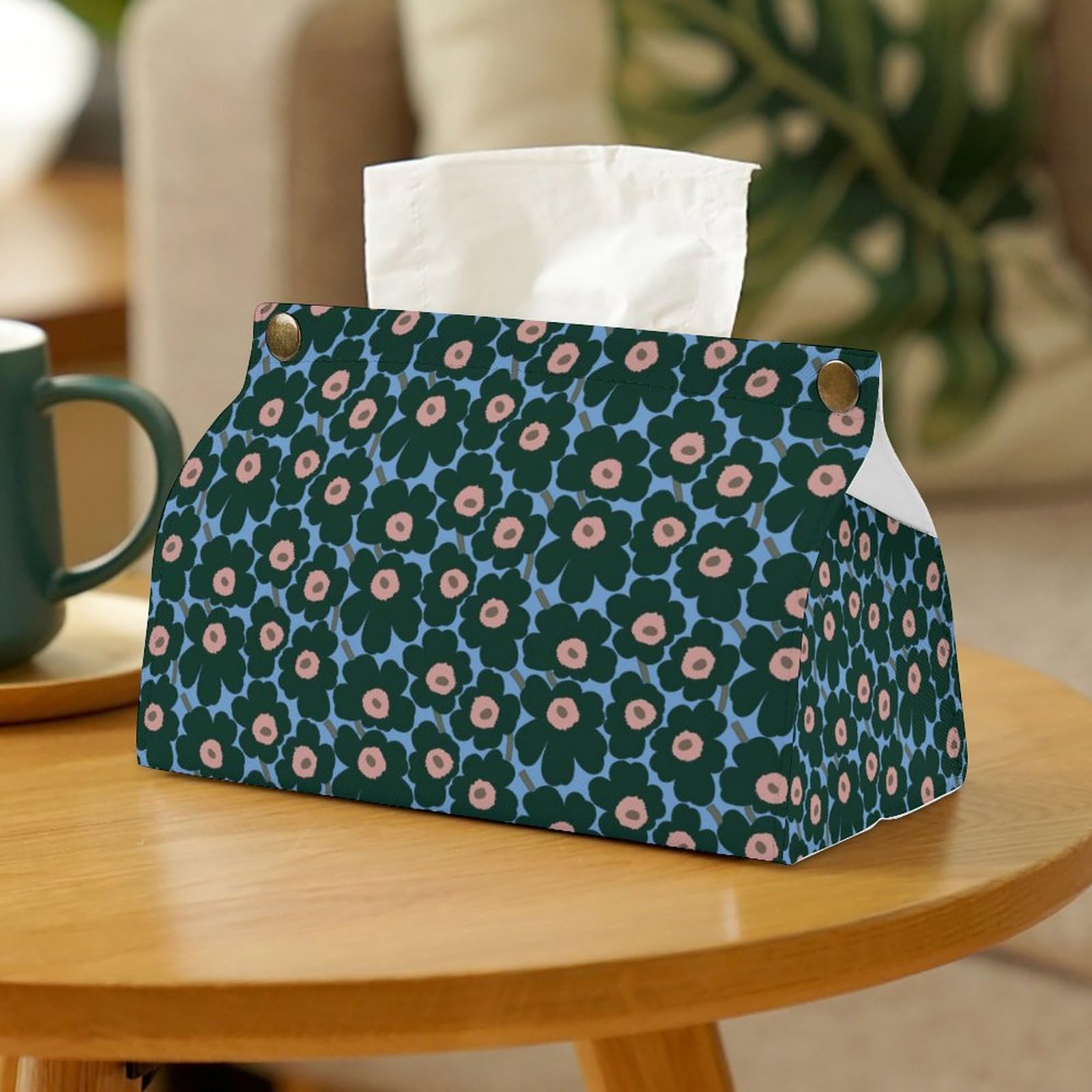 Amazon｜ティッシュケース おしゃれ PUレザー マリメッコ 花柄