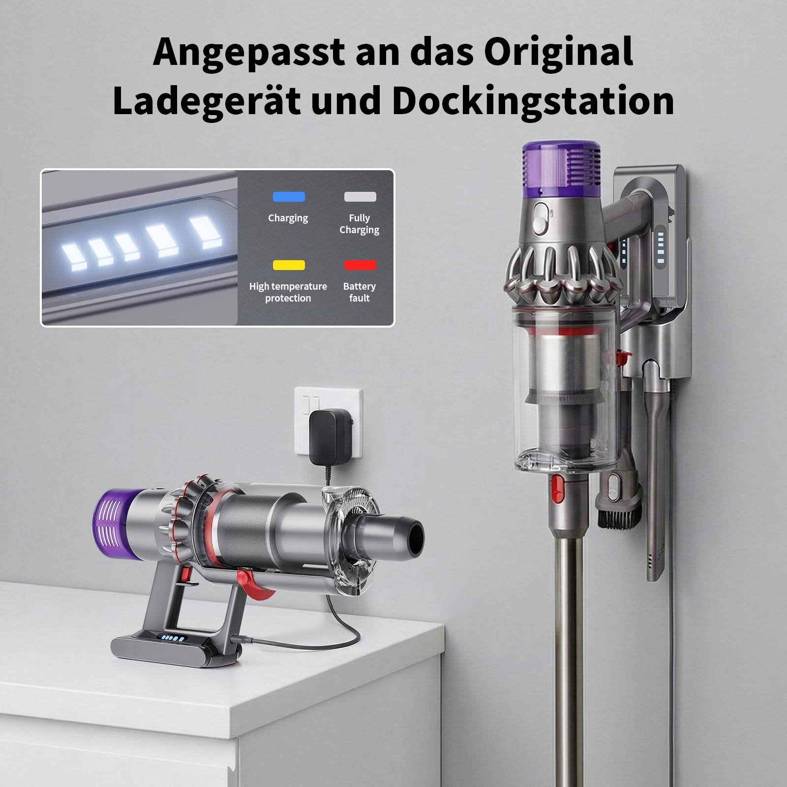 8000mAh für Dyson V10 Akku, Hochkapazität 25.2V Akku für Dyson V10 SV12