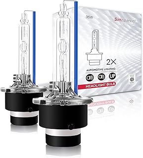 Sinoparcel D4S/D4R Xenon HID Headlight Bulbs - 8000K 35W High Low Beam Replacement Lights -2Yr WTY- Pack of 2