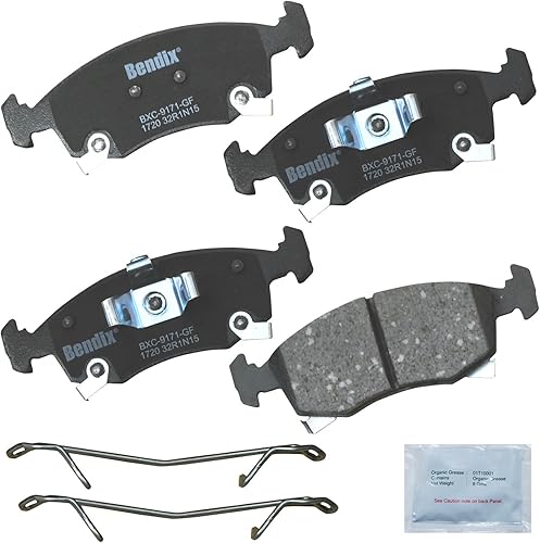 Vista 57 de Bendix Priority1 CFC1035 Pastillas de freno delanteras de cerámica para modelos seleccionados Chevrolet Aveo, Aveo5, Optra, Spark, Spark EV, Pontiac