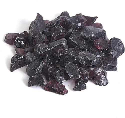 Miniatura 6 de Grava de vidrio reflectante de alto brillo, gemas de fuego, gotas de fuego, piedras de cristal de fuego, chips de cuentas para hoguera, pecera,