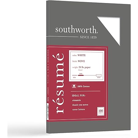 Southworth 100 Cotton Resume Paper - 71YszrpaC3L. AC SS450