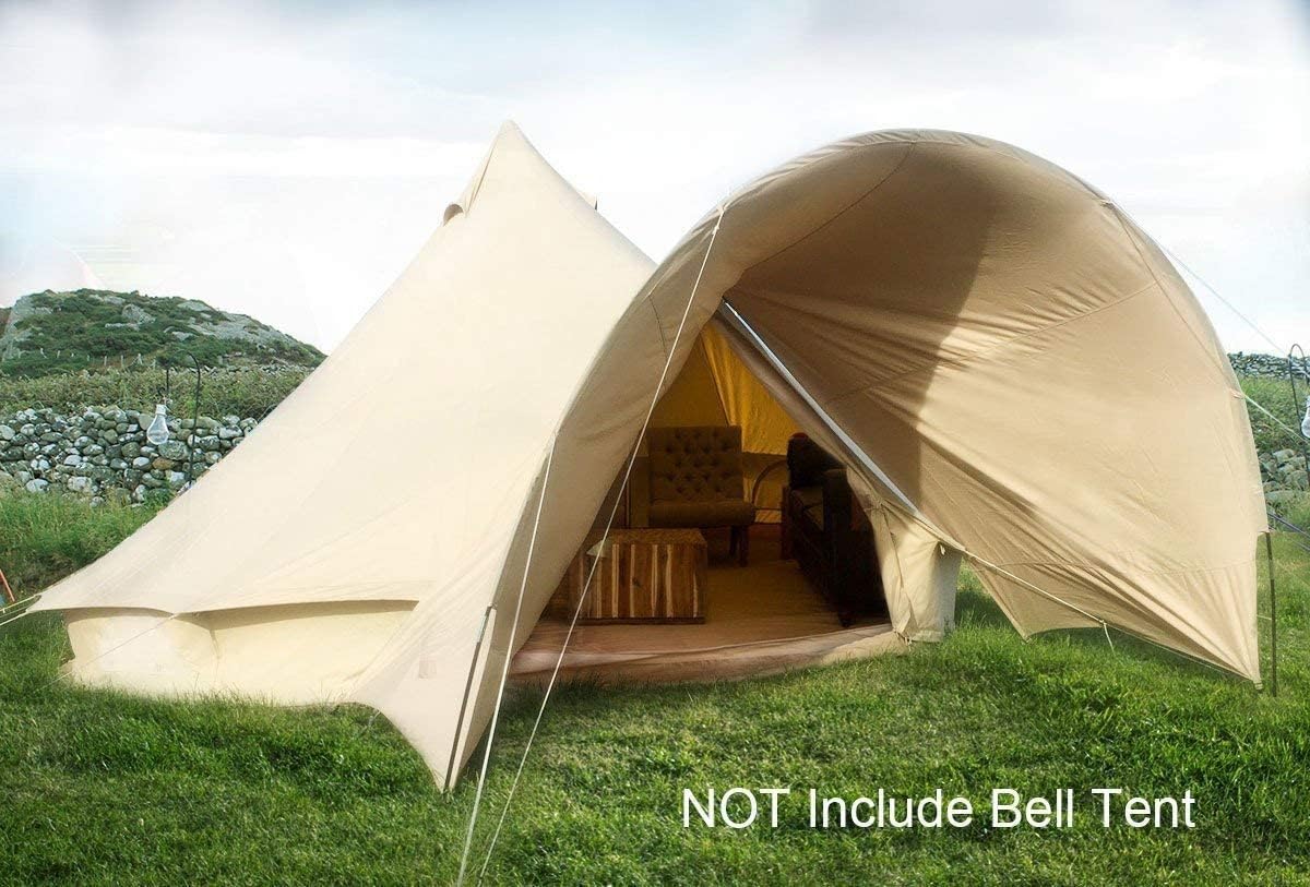 Tenda da Campeggio, Tenda a Campana, Tenda da Sole, Tenda da Esterno, Parasole, Telo per Campeggio, Escursionismo, Spiaggia, Viaggio, Festa, Beige, 3 m, 4 m, 5 m, 6 m, Accessorio p