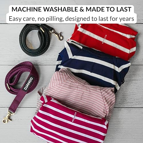 Miniatura 7 de DJANGO Sudadera con capucha para perro y suéter súper suave y elástico con cintura elástica y portal de correa (S, Boysenberry)