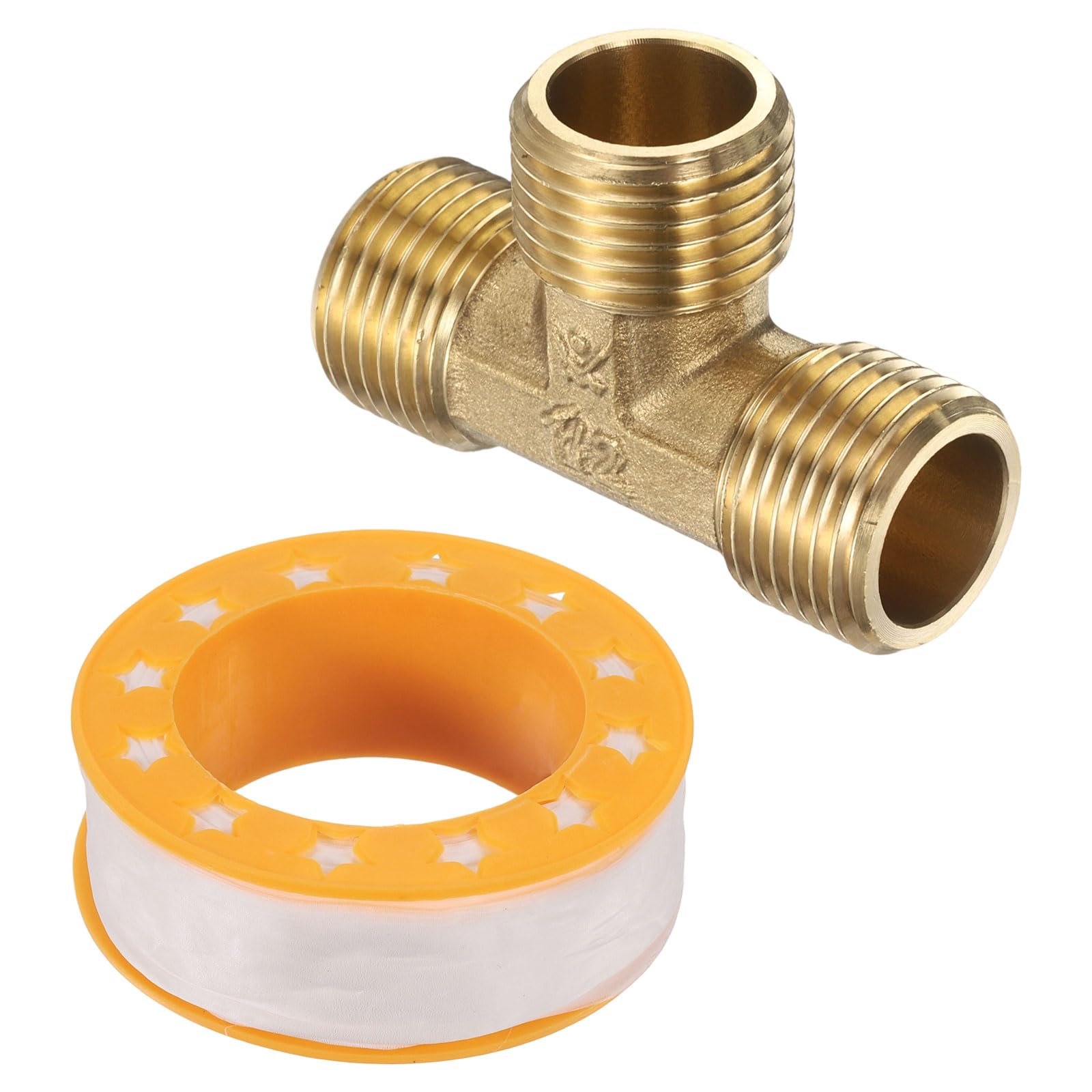 Raccord de tuyau en T en laiton G1/2" pour stopper les fuites de gaz