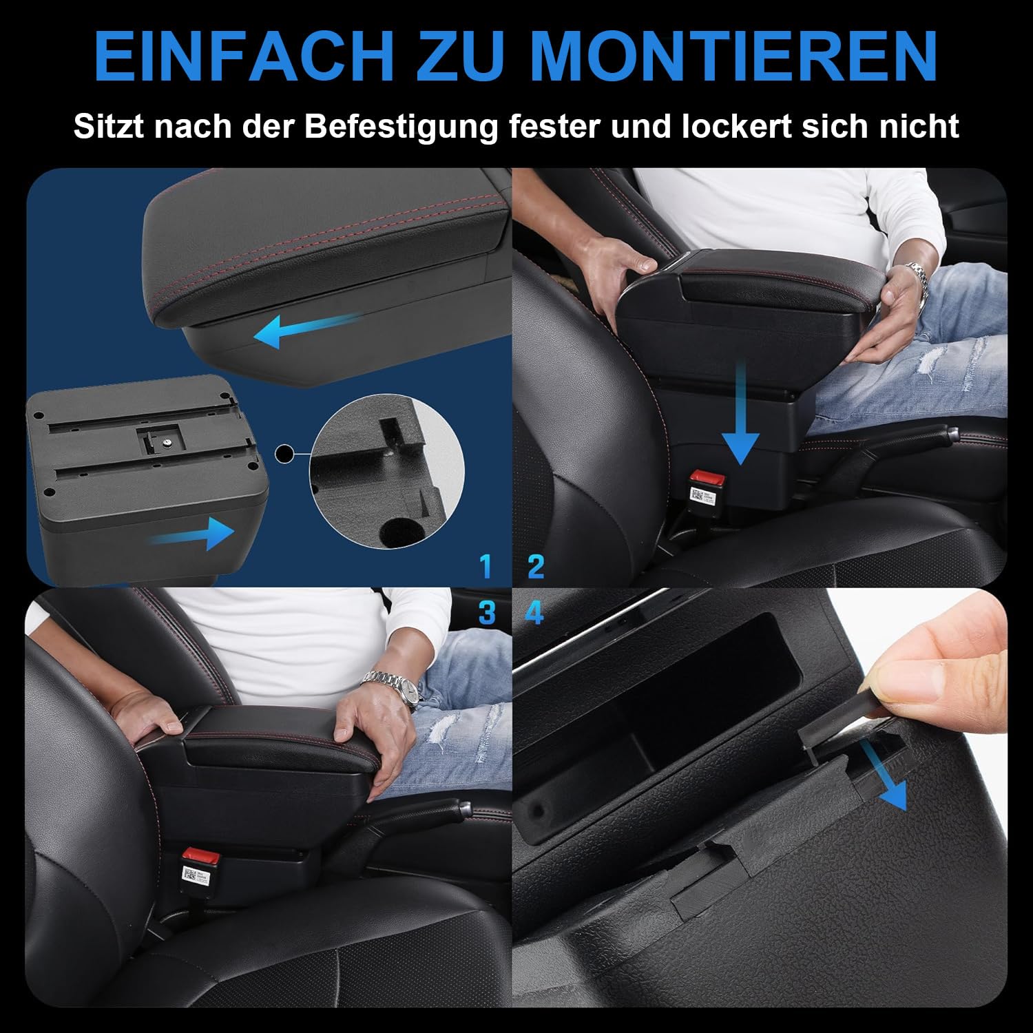 Doppelschicht Armlehne Box Für Mitsubishi Mirage Attraction Space Star 2014-2023 Mittelkonsole Aufbewahrungsbox mit Cup Halter Armlehne Zubehör Schwarz