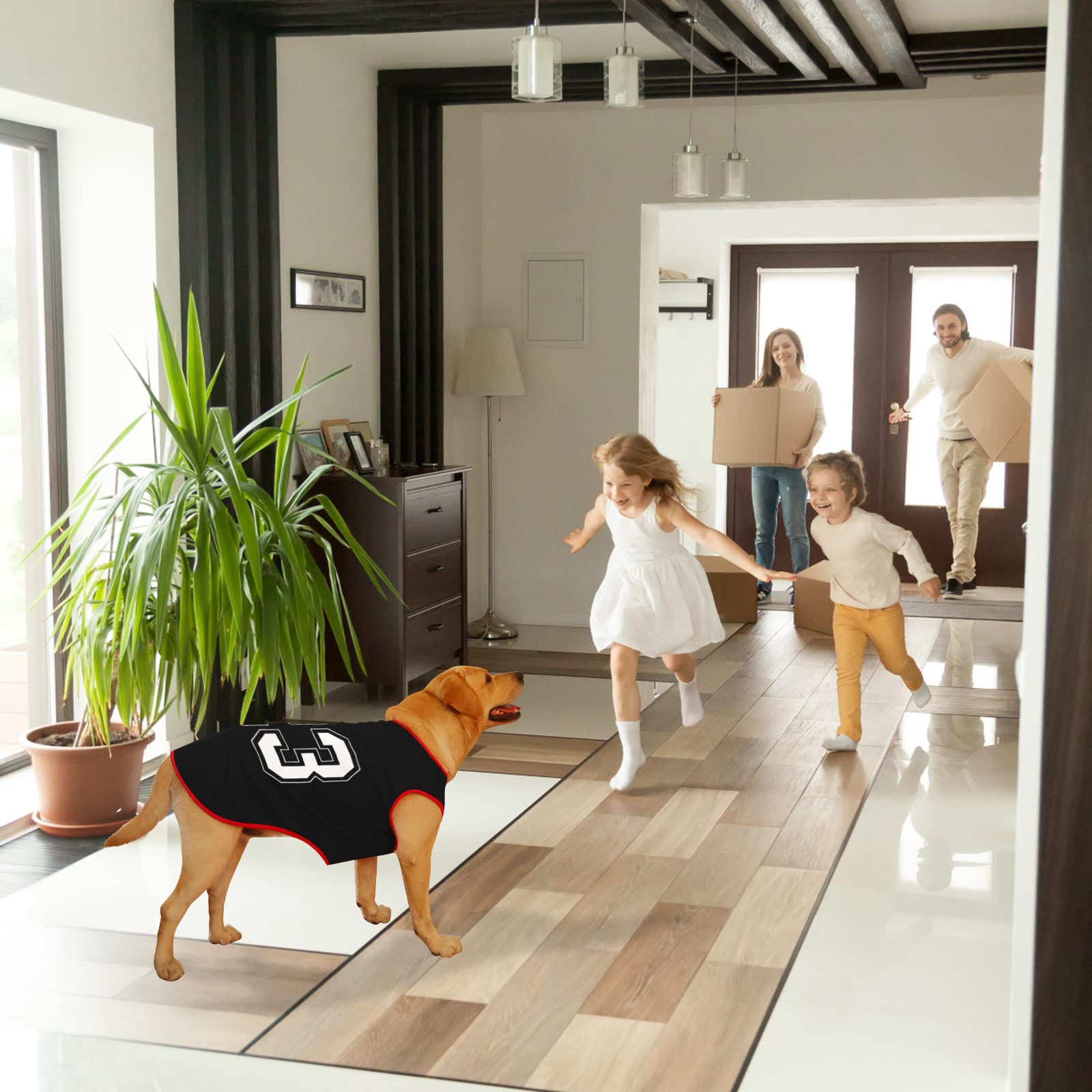 Personalisiertes Hund T-Shirt Mit Name & Nummer - Atmungsaktive Fußball Weste Für Haustiere