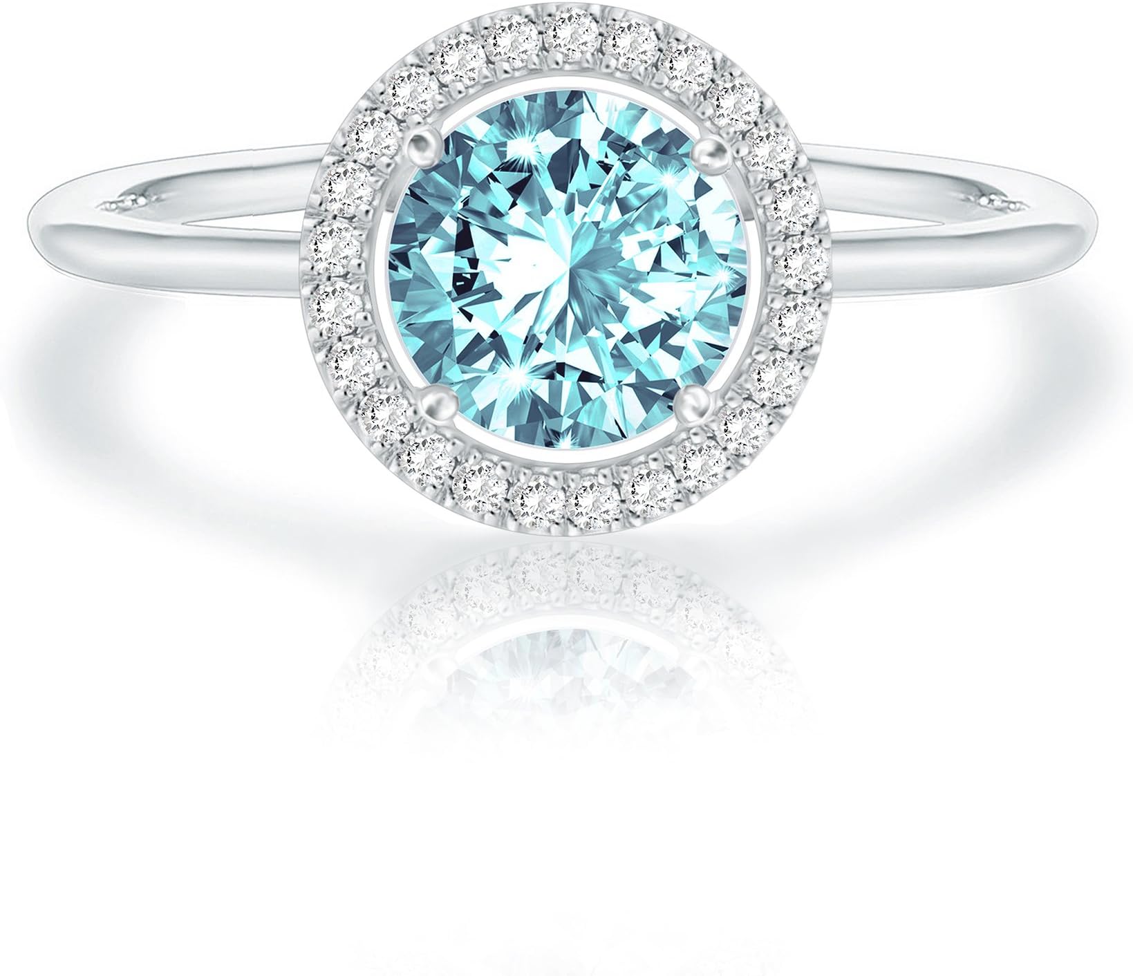 14K Gold Plated Crystal Birthstone Rings | Rings For Women, Gold Plated, 03. march