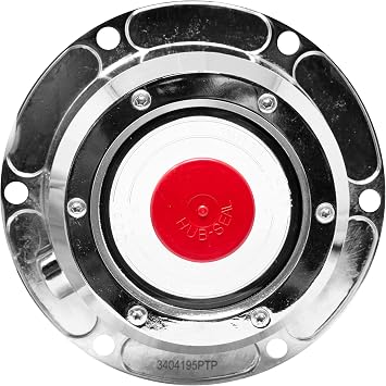 CHR3404195 Chromed Hub Cap Fits Trailers with HM518445 Bearings Replaces Stemco 340-4195