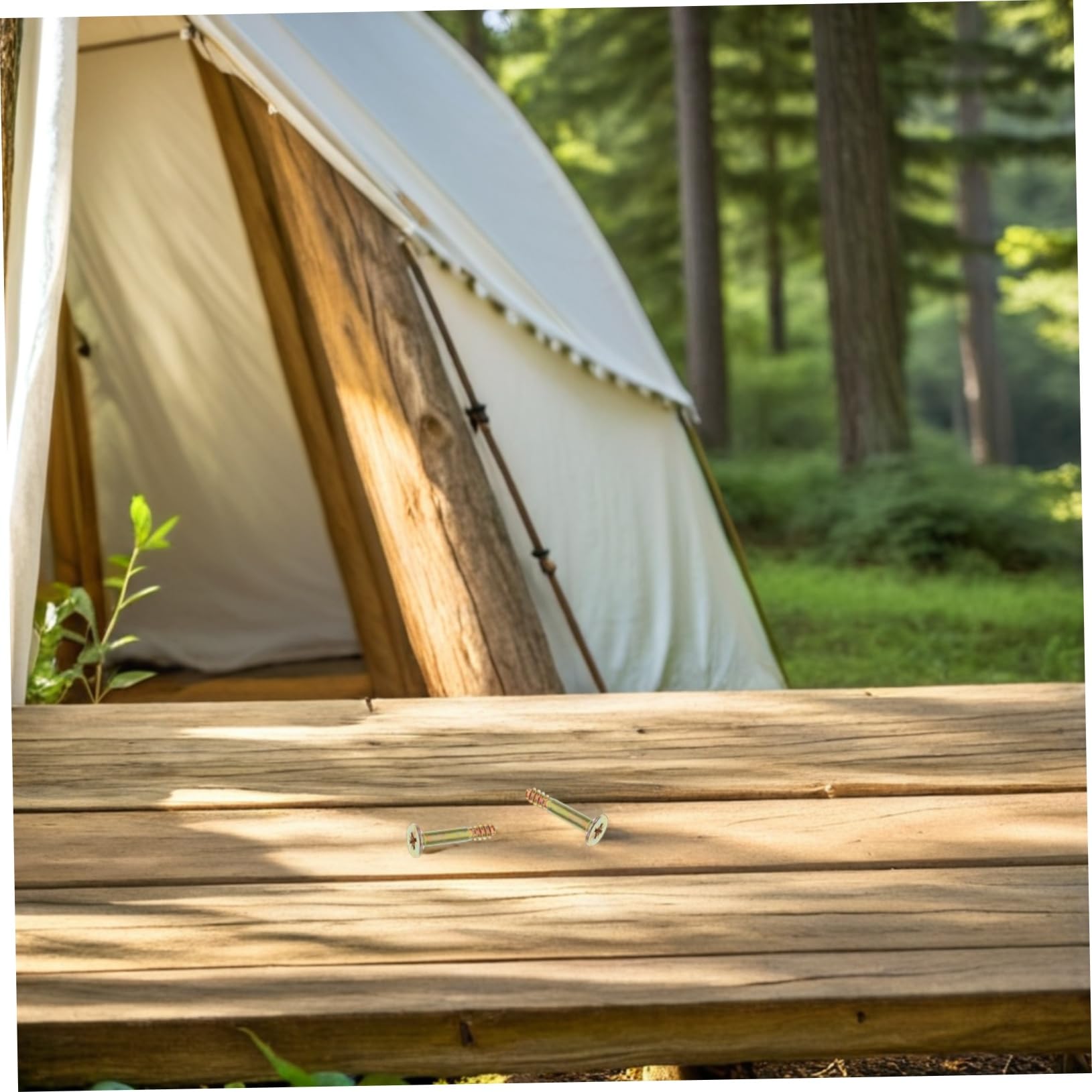 BESTonZON Accesorios Metálicos Montaje Rápido 20 Piezas y Reutilizable para Toldos y Carpas de Camping al Aire Libre para Gazebos Dorados