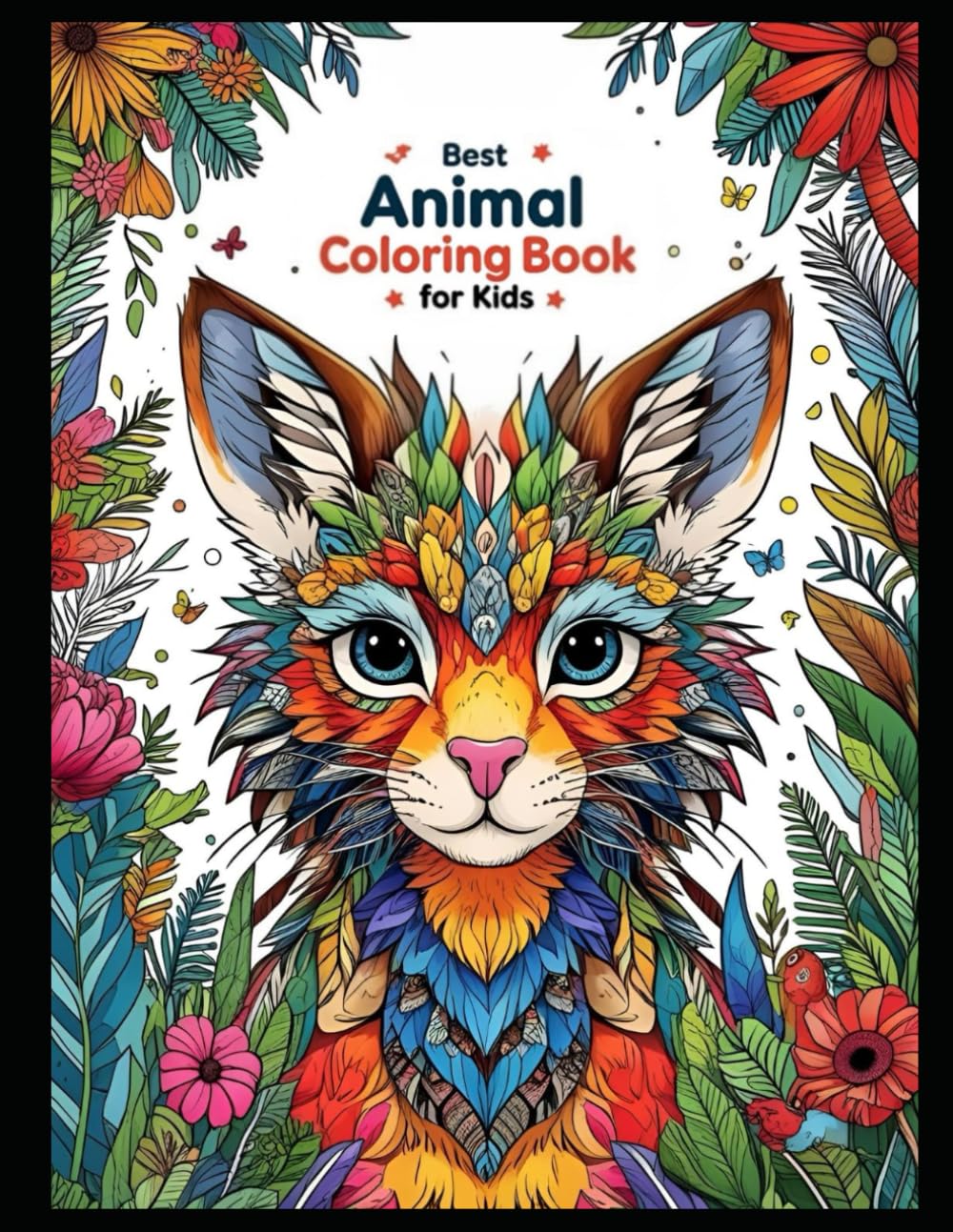 Fun and Easy Coloring Book for Kids: Cute Animals and Shapes for Toddlers and Kids Ages 3–7