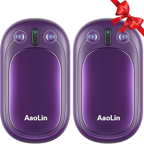 AaoLin - Calentadores de manos recargables AI, paquete de 2 calentadores de manos eléctricos reutilizables, calefacción de 12 horas de duración, AaoLin - Calentadores de manos recargables AI, paquete de 2 calentadores de manos eléctricos reutilizables, calefacción de 12 horas de duración,