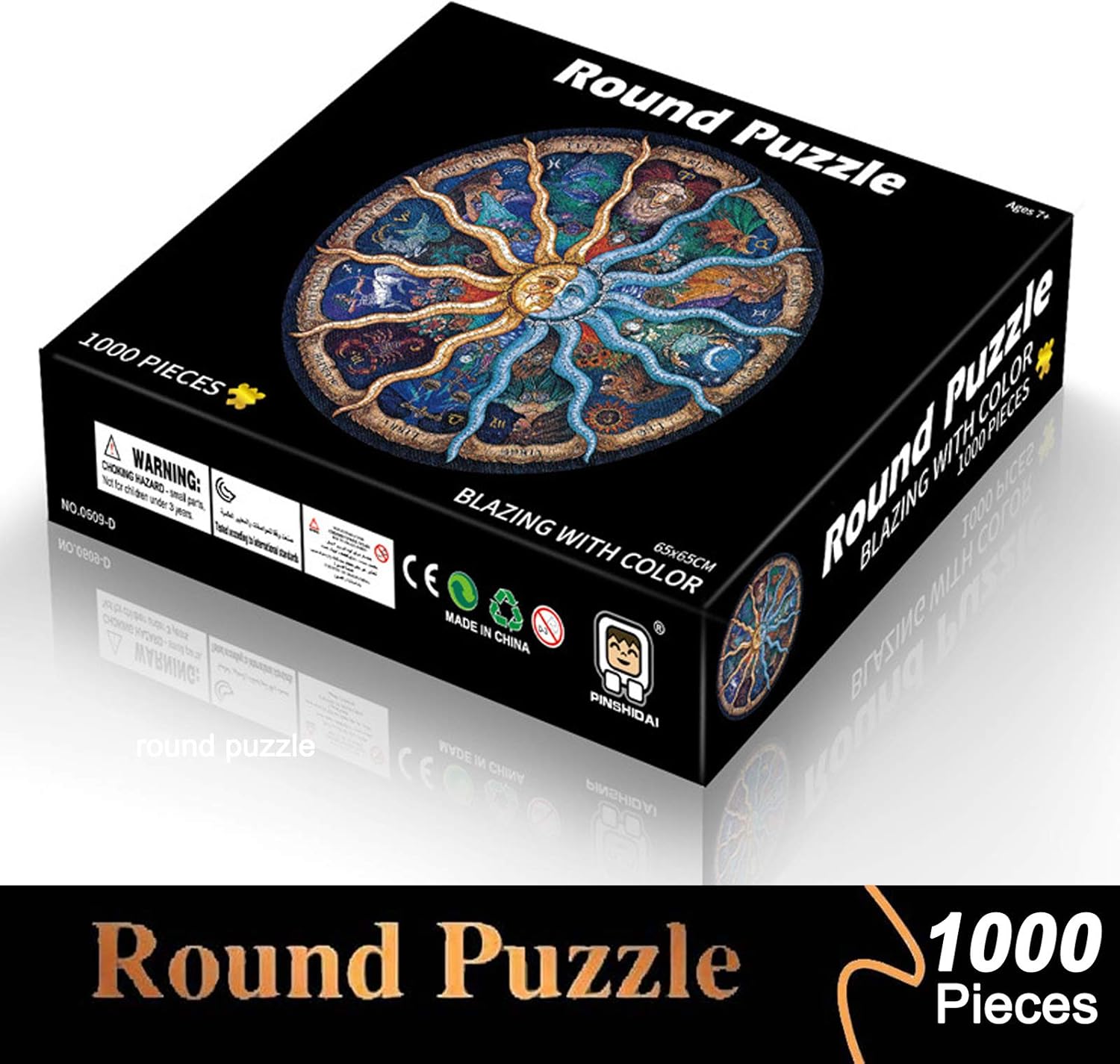 TaimeiMao round puzzle 1000 pieces,creative puzzles adult,puzzle games