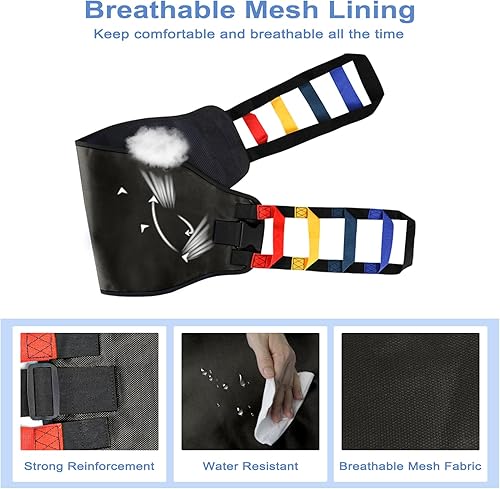 Miniatura 7 de Eslinga de transferencia, cinturón de transferencia para ancianos, cinturones de marcha para personas mayores, cinturón de elevación de pacientes de