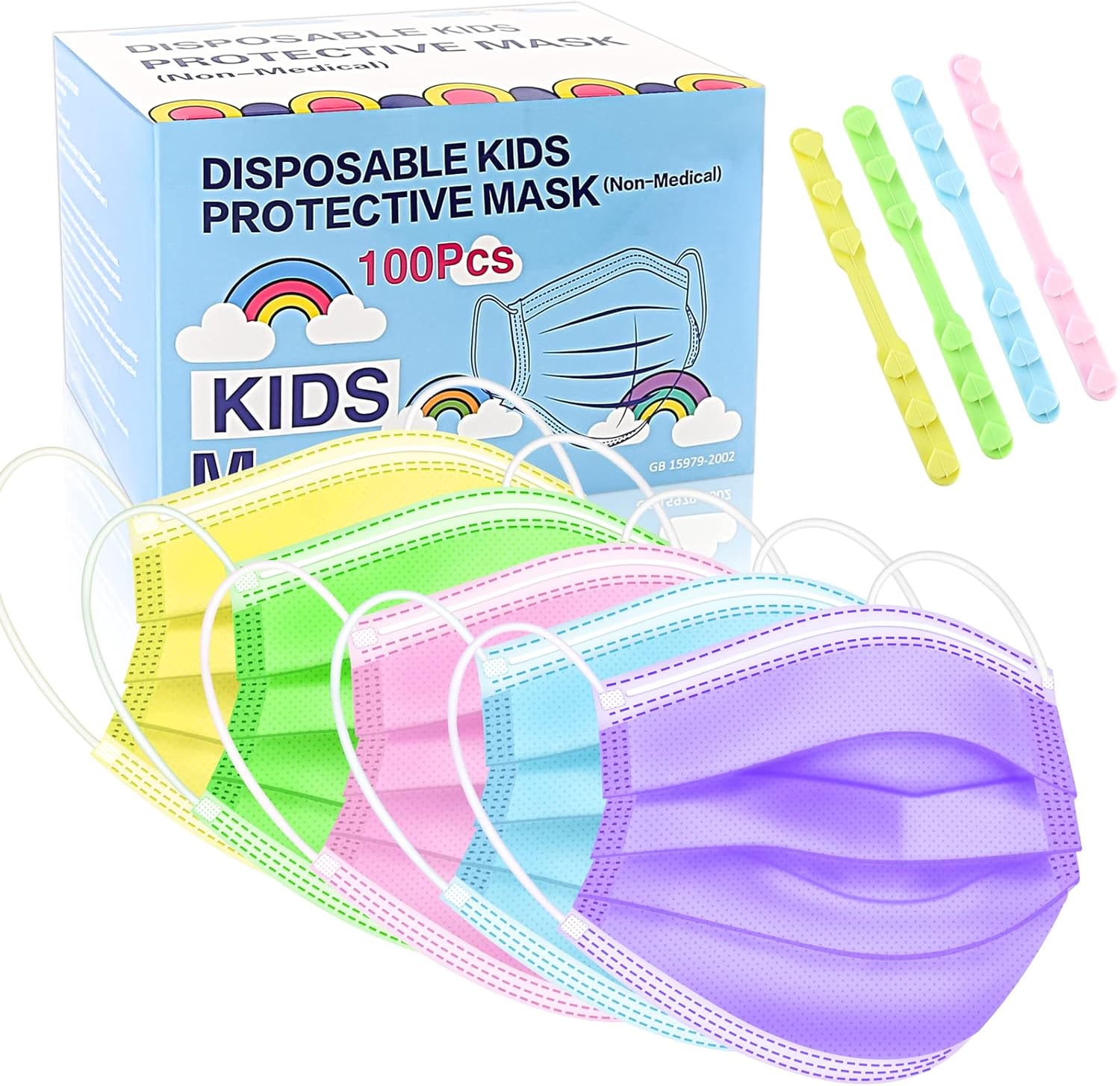 Rasav Kids Disposable Face Masks,3 Ply Kids Masks Disposable Breathable Colorful Cute Face Masks for Children, Girls & Boys Rasav Kids Disposable Face Masks,3 Ply Kids Masks Disposable Breathable Colorful Cute Face Masks for Children, Girls & Boys