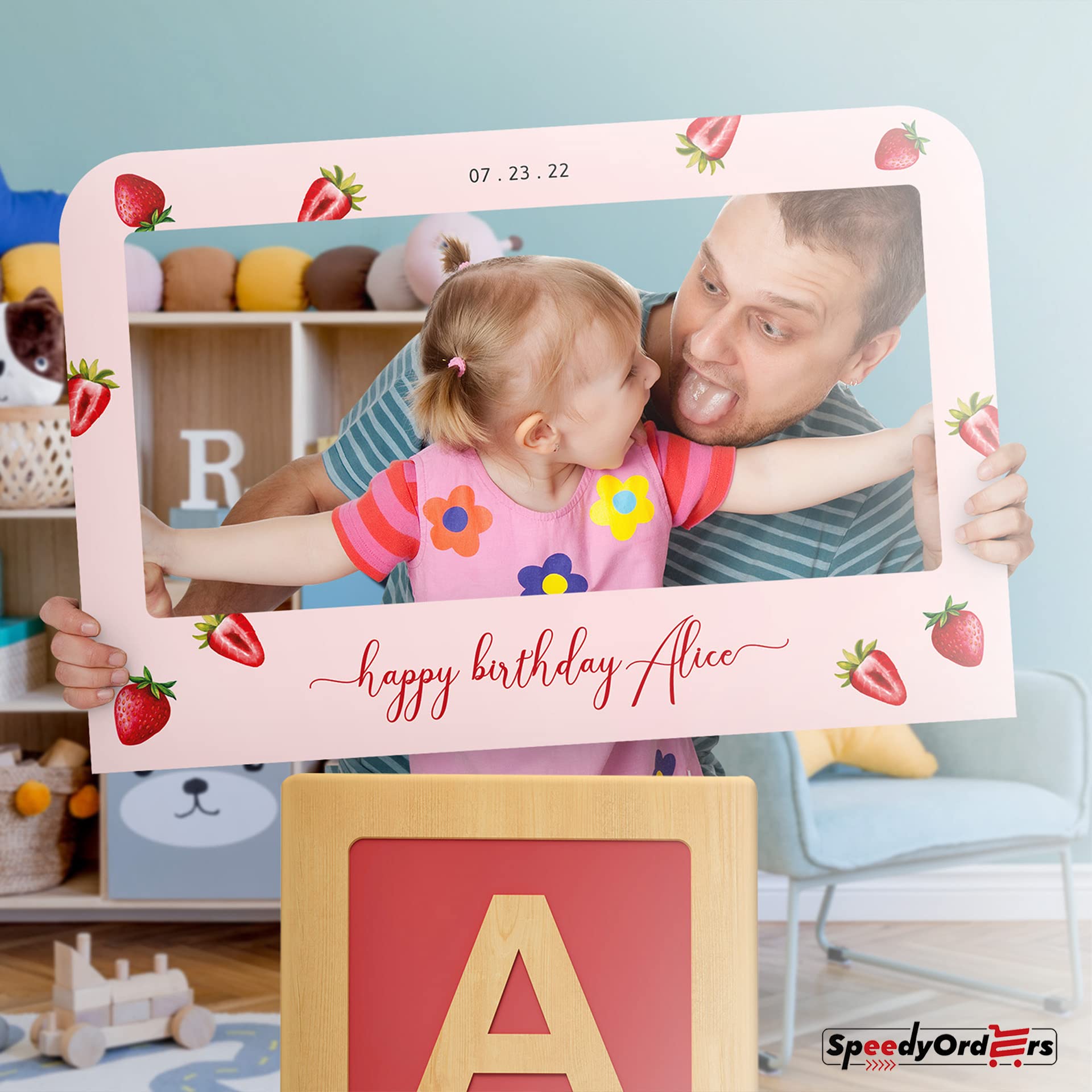 Amazon.com: Personalized Happy Birthday Photo Booth Frame