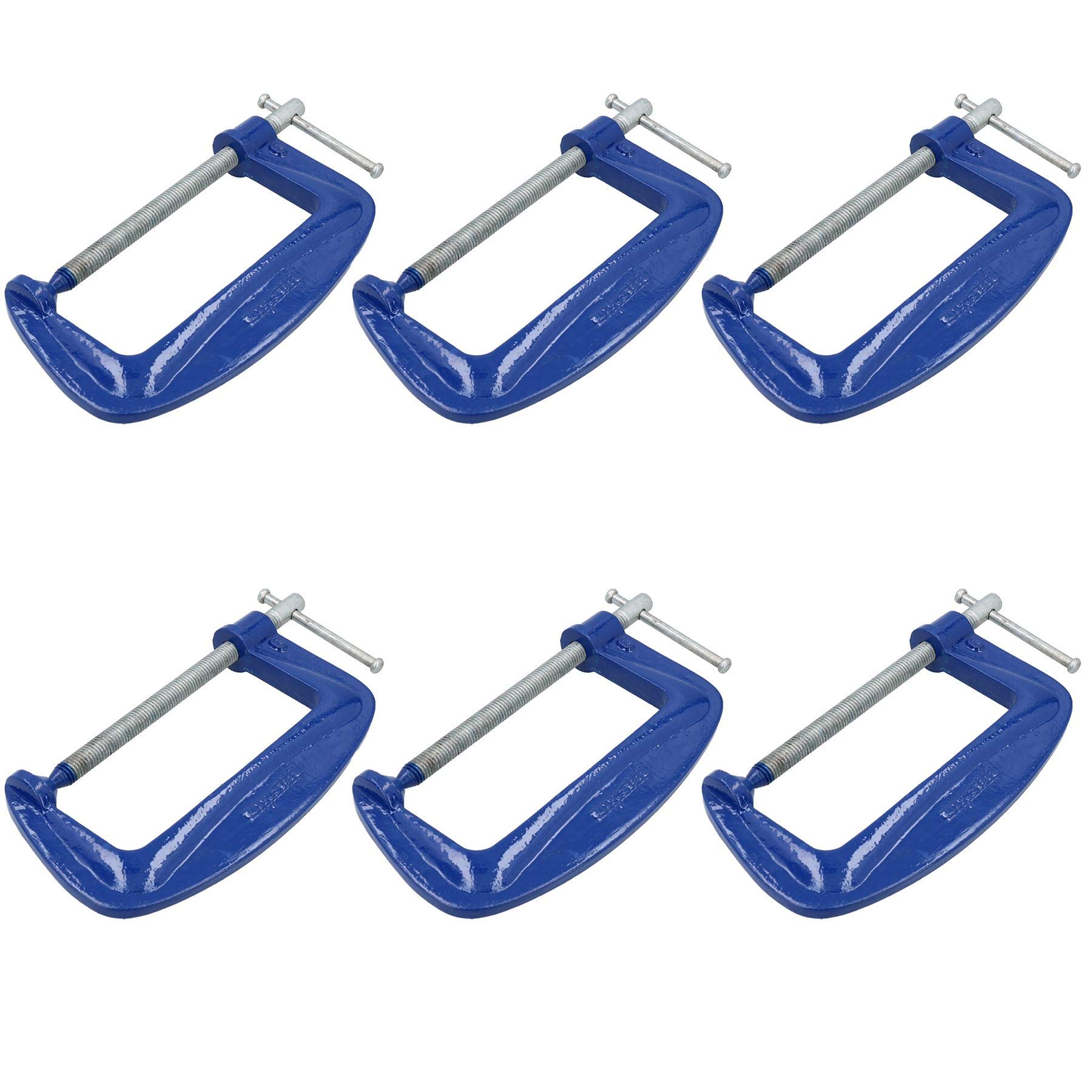Ab Tools 6" Heavy Duty G Clamp C-Clamp Grip Holder Vice Clasp Woodworking 6 Pack