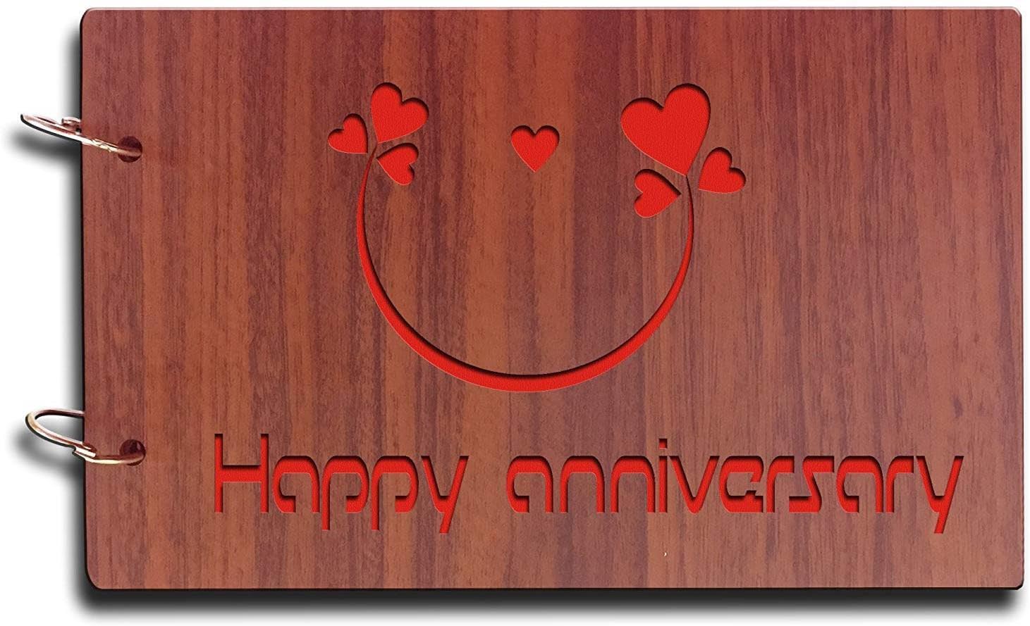 LAVYA CREATION Crafted from natural wood, the Elegance Handcrafted Wooden Photo Album preserves cherished memories in style 123