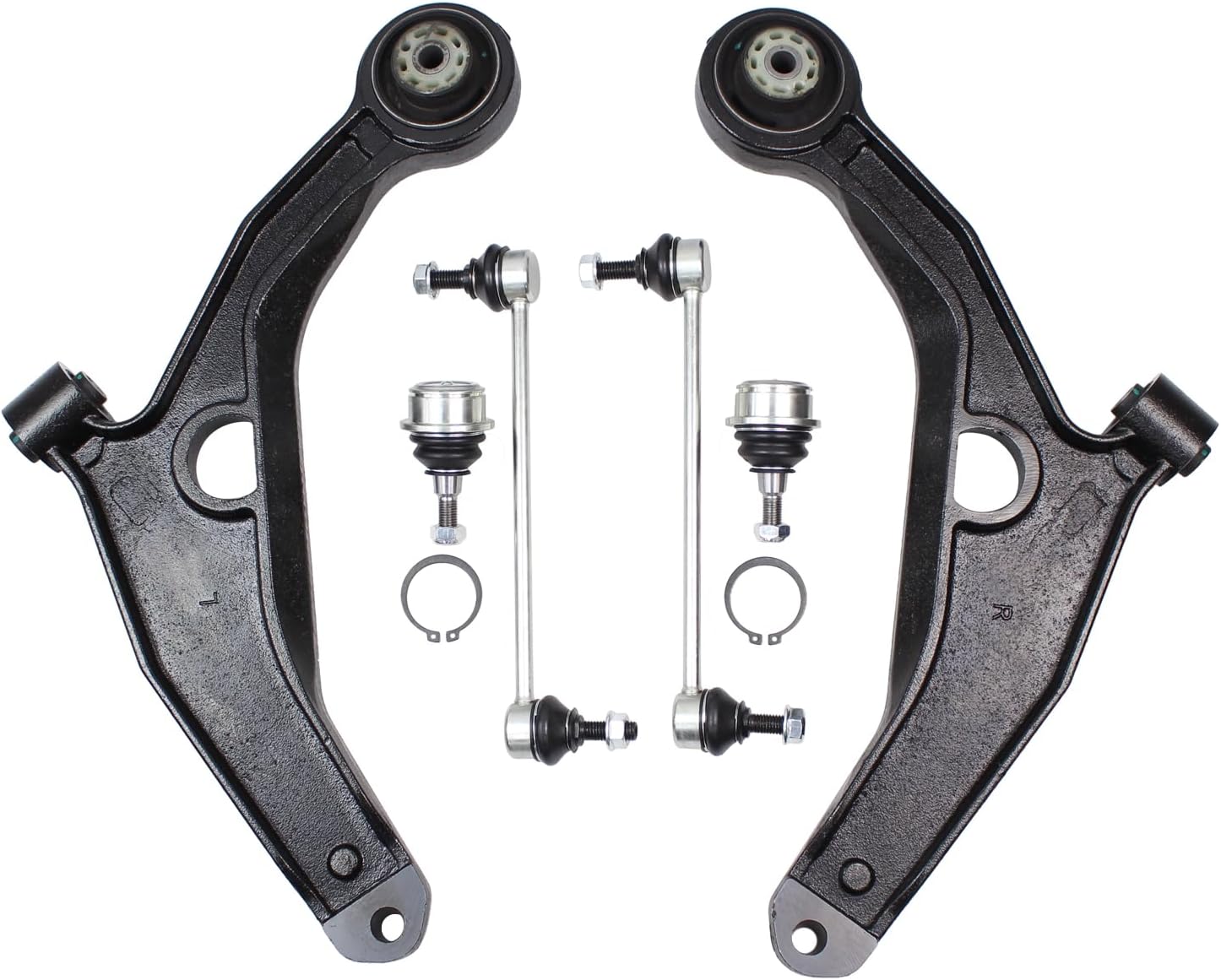Front Left and Right Side Lower Suspension Control Arm and Ball Joint Sway Bar Links Assembly for Dodge Journey 2009-2020