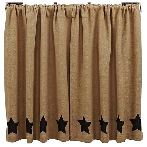 Burlap Cafe Curtains Amazon Com