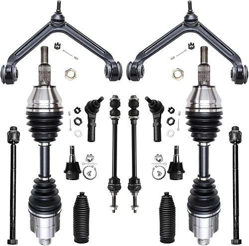 Miniatura 53 de Detroit Axle - 4WD Front End 14pc Kit de suspensión para Ford F-150 F-250 Expedition Navigator, 2 brazos de control superior 2 rótulas inferiores 2