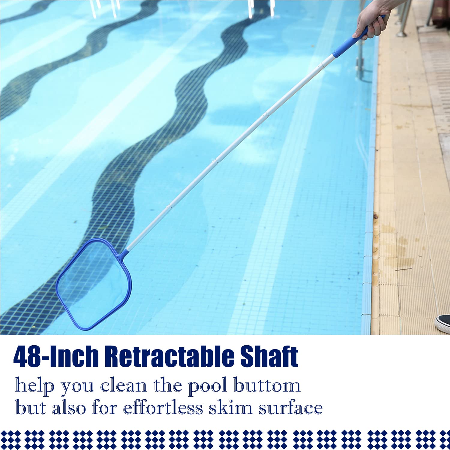 IUPPA Pool ing Set Swimming Pool ing Tools Maintenance Above Ground Skimmer Brush Vacuum Hose