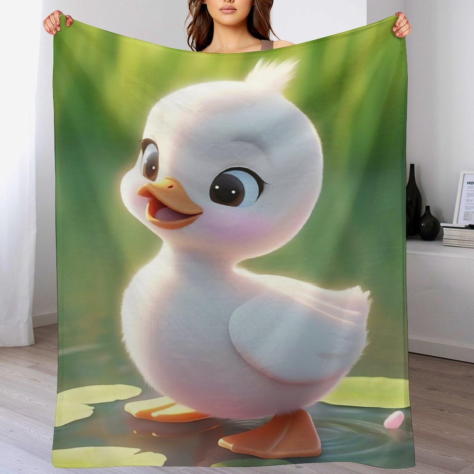 Couverture canard douce pour vos soirées cinéma sur le canapé ou nuits de camping